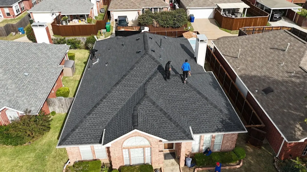 Slate & Tile Roof Repair work in progress on a Glen Burnie property